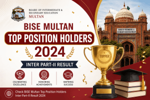 BISE Multan Top Position Holders 2024, Inter Part-II Result